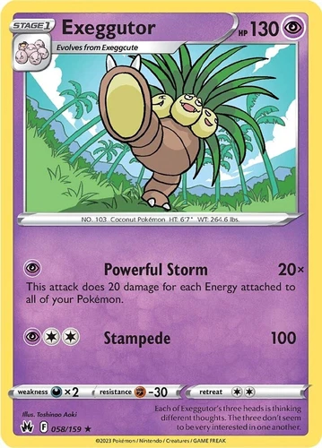 Exeggutor 058/159 Crown Zenith