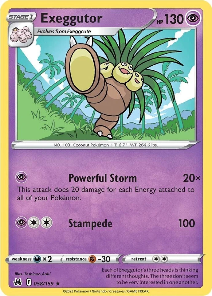 Exeggutor 058/159 Crown Zenith