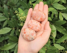 Sunstone Palm Stone: 'A' Grade, Sunstone Pebble, Hand Polished