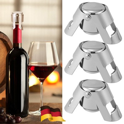 CHAMPAGNE PRESSURE STOPPER Sparkling Wine Patented Saver Pump Bottle Sealer Bung