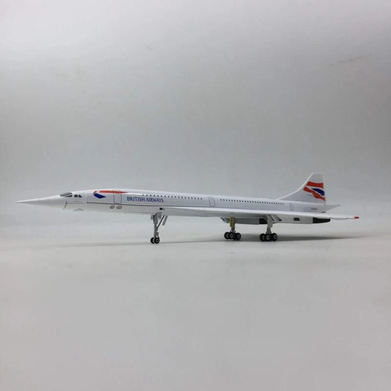 Avión supersónico Concorde 1:200 British Airways material de aleación modelo de avión Foto 4 de 4