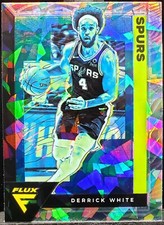 2020-21 Panini Flux Derrick White Cracked Ice #159 Spurs C045