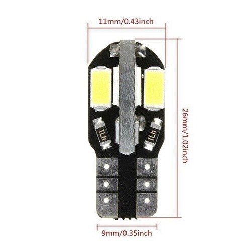 10 Stk T10 8-SMD CANBUS Weiß Hell KFZ Innenraum LED Beleuchtung Lampe 12V - Bild 7 von 7