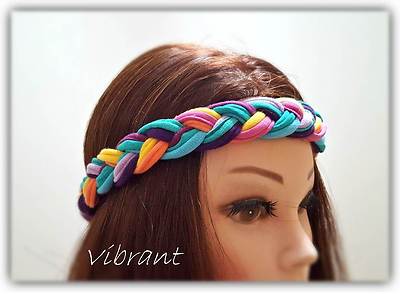 Hairpiece Braided Headband Handmade Elastic Cotton Hair Band  display picture 1
