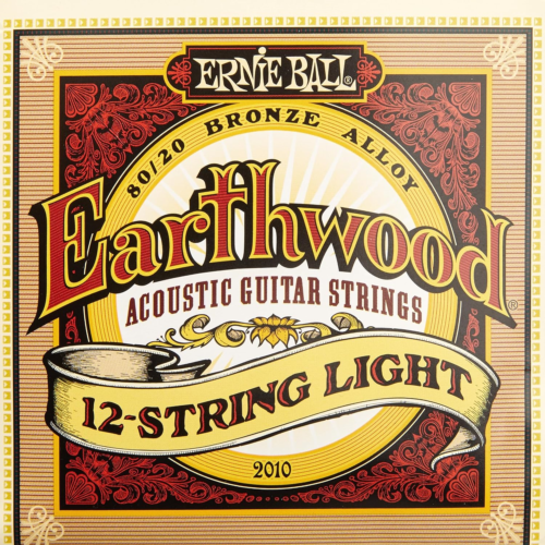 Ernie Ball Earthwood 12-String Light 80/20 Bronze Acoustic Guitar Strings, 9-46 - Picture 1 of 5