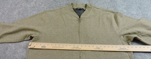 Orvis Mens XL Full Zip Taupe Welt Hand Warmer Pockets Sweatshirt - Picture 7 of 14