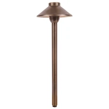 PLB02 Brass Path Light | Lamp Ready LV Landscape Light