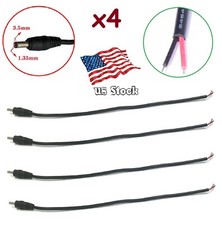 4pcs DC cable 3.5X1.35mm male LED light monitor power output cable 30CM