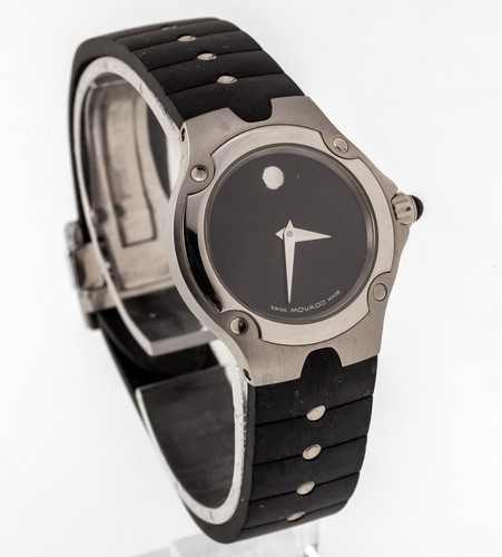 Horloge De Bureau Movado – Cadre Acier Inoxydable – Mouvement Fonctionnel – Occasion