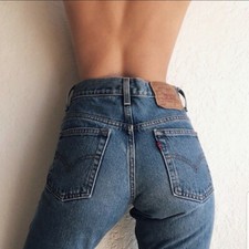 Vintage Levi's 505 Women's High Waisted Made In USA Jeans