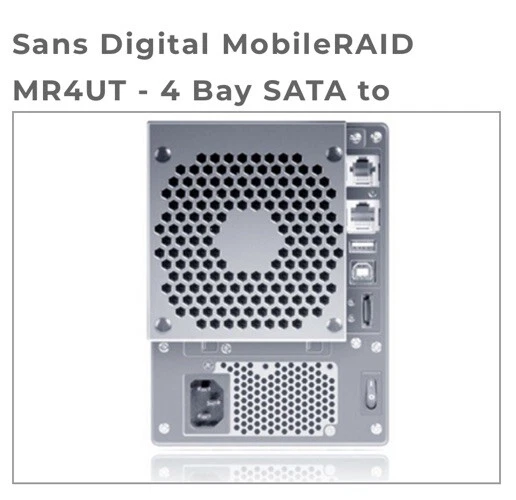 SANS DIGITAL MOBILERAID MR4UT 4 Bay SATA to eSATA Enclosure Reads HD Brand NEW - Image 2 of 3