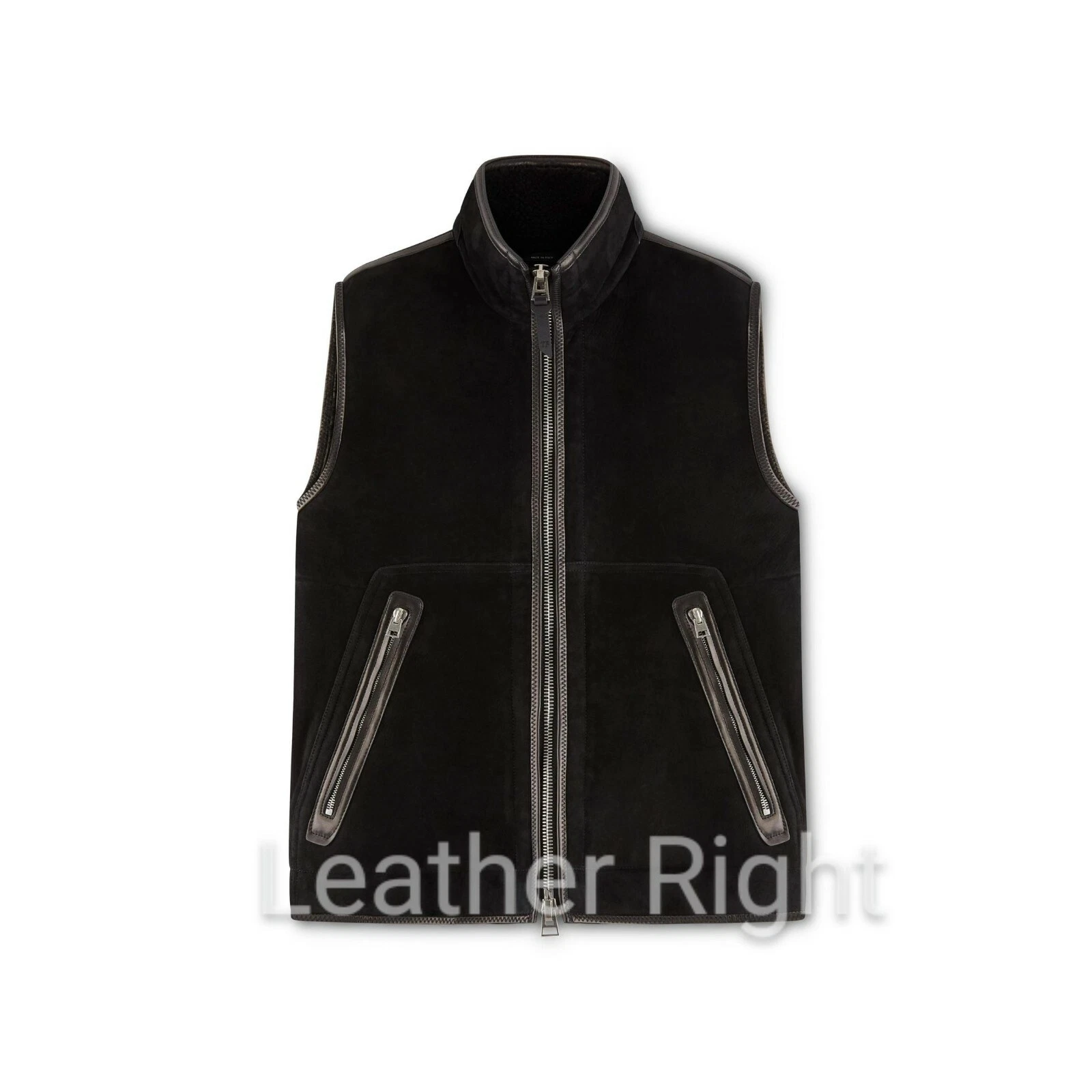 Black Suede Gilet
