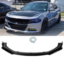 Front Bumper Lip Body Kit Spoiler Splitter Glossy Black For Dodge Charger SRT US