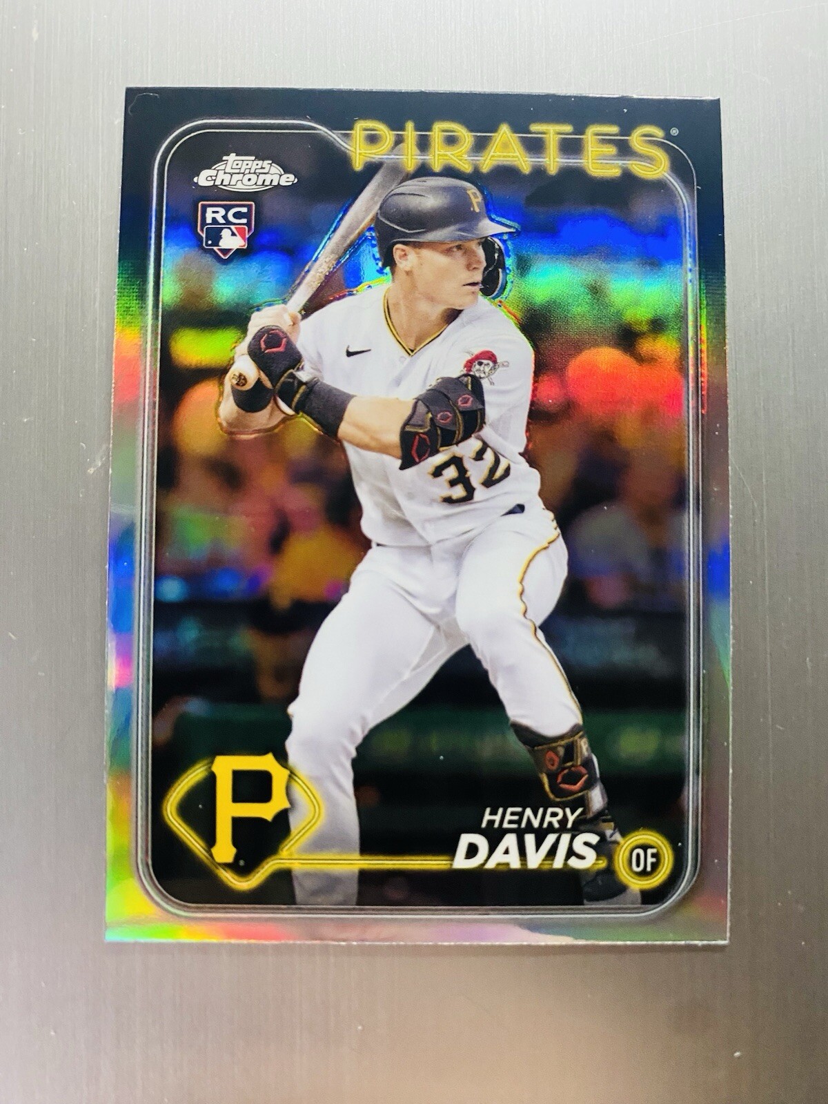 Henry Davis 2024 Topps Chrome Rookie Refractor #260 Pittsburgh Pirates Rc