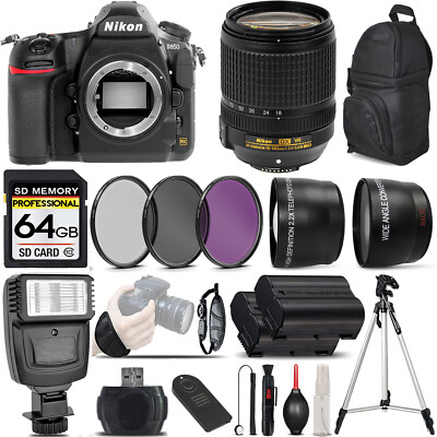 Nikon D850 DSLR Camera +18-140mm VR AF-S Lens +3 PC Filter +64GB