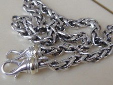 DAVID YURMAN 14K GOLD, SS WHEAT CHAIN NECKLACE  20