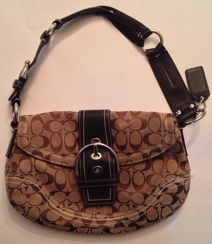 VINTAGE COACH Leatherware-Purse/Handbag-Large Buckle-RARE