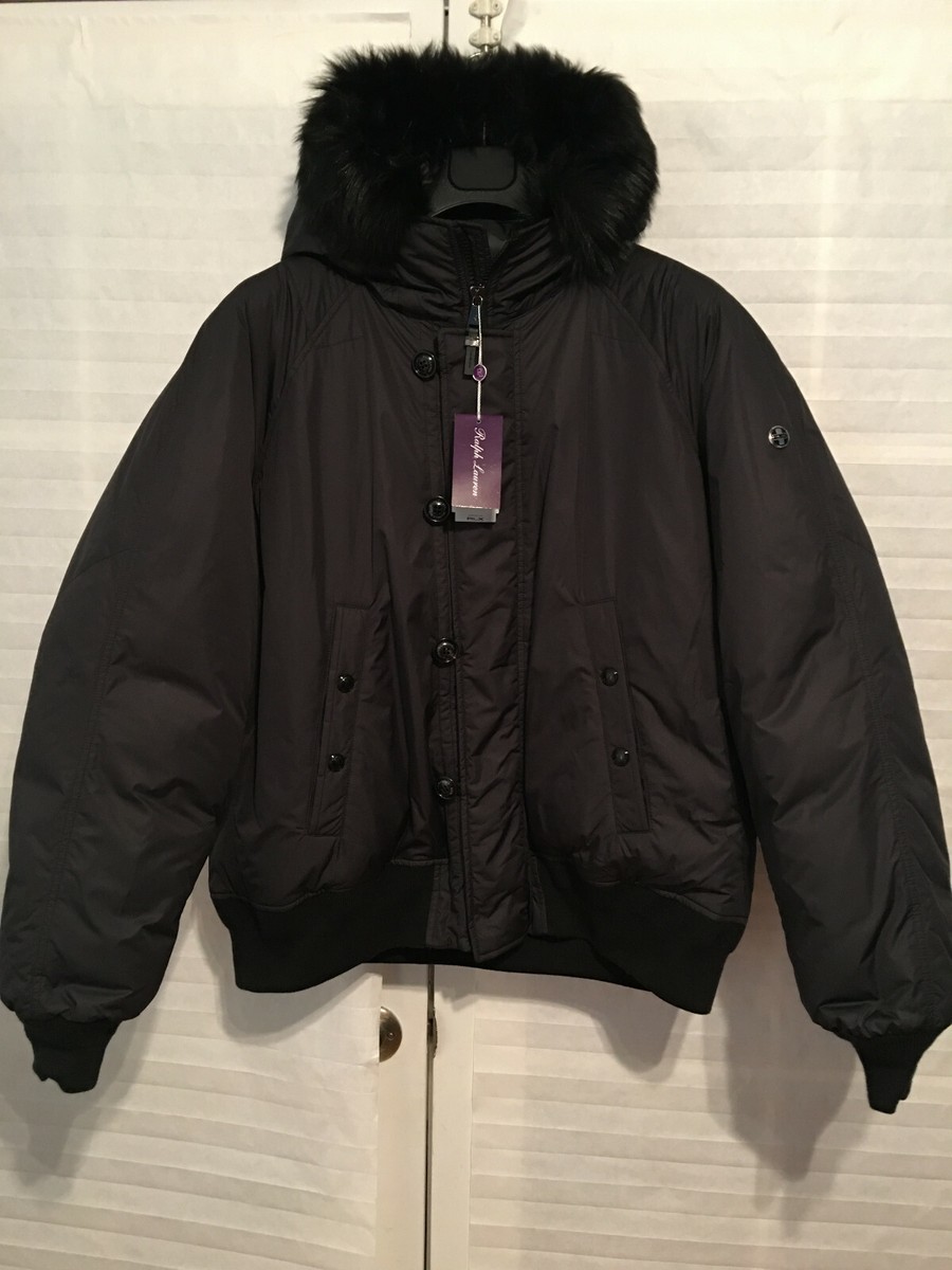 $1295 NWT Ralph Lauren Purple Label RLX FauxFur Trimmed Parka Down