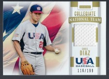 2013 Panini USA Baseball Collegiate National Team Jersey Chris Diaz