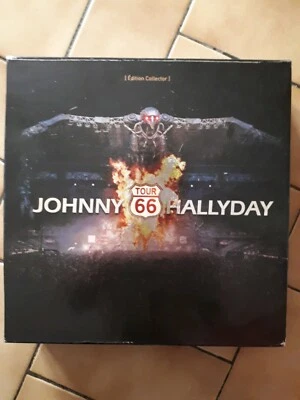 JOHNNY HALLYDAY COFFRET EDITION COLLECTOR NUMÉROTÉ TOUR 66 COMPLET - Photo 1/2