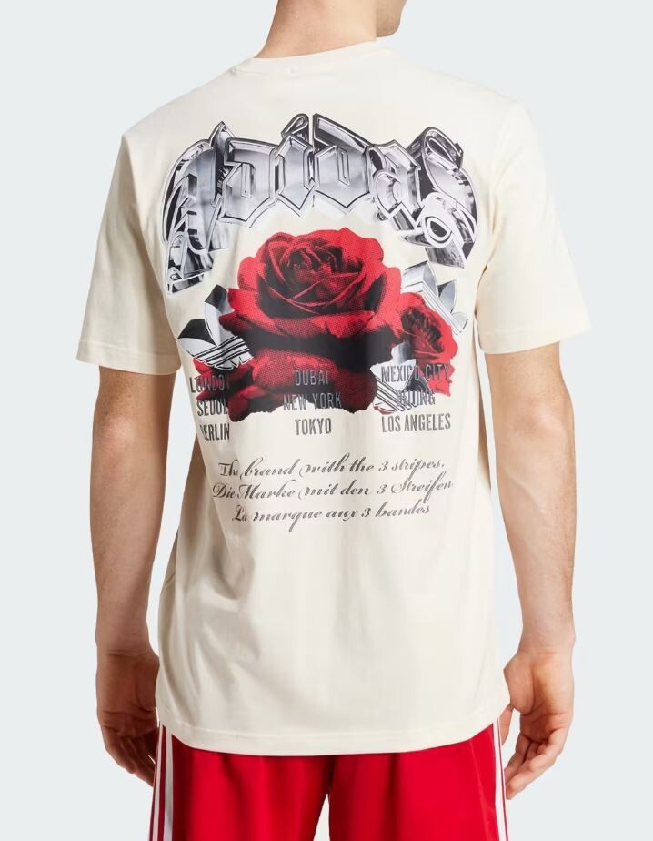 NEW MEN'S ADIDAS ORIGINALS ROSE TREFOIL TEE SHIRT ~SIZE XL #1Z2590