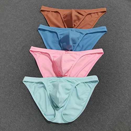 Baumwolle Herren Low Rise Höschen Slip mit Atmungsaktiv Beutel Dessous Unterwäsche - Bild 3 von 25