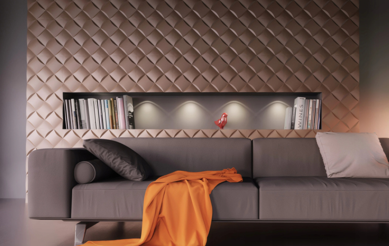 3D Stone Wall Panel Tiles - Split Face Cladding for Gypsum Interiors