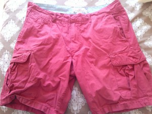 H M Logg Level Of Graded Goods Cotton Shorts Mens Red Burgundy
