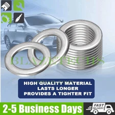 10x For Honda Acura 94109-14000 Silver 10x Oil Drain Plug Crush Washer Gaskets