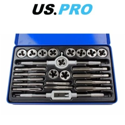 US PRO 24PC UNC/UNF Gewindebohrer und Schneideisen Set 2621 - Bild 1 von 2