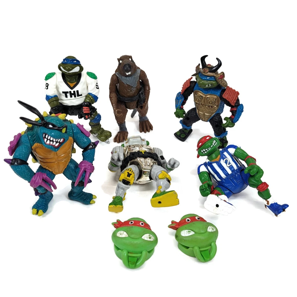 Vintage Teenage Mutant Ninja Turtles Action Figures TMNT Weapons