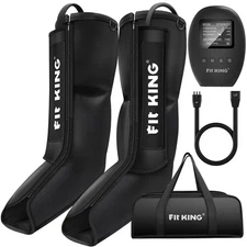 FIT KING Air Compression Recovery System, Sequential Massage Boots for Foot a...