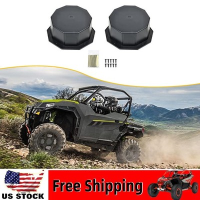 2X UTV Angled Speaker Enclosures Boxe Pods Mount Door Kick Panel Rear Front Deck