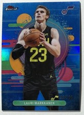 2025-26 Topps Finest Lauri Markkanen Uncommon Blue Refractor #/150 Jazz