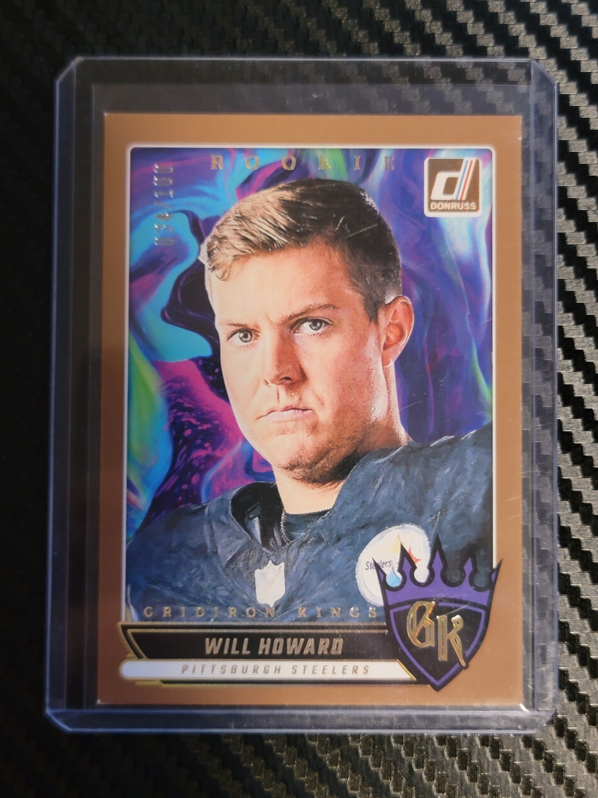 2025 Panini Donruss Will Howard Rookie Gridiron Kings Studio Series /100 SP