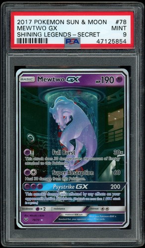 Mewtwo-GX graded PSA 9 for sale on eBay