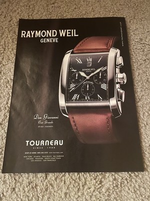 Vintage 2003 RAYMOND WEIL GENEVE DON GIOVANNI COSI GRANDE 40MM Watch Print Ad
