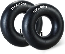 2 Pack 15X6.00-6 Inner Tube Durable Replacement Tire Tubes with TR-13 Valve St