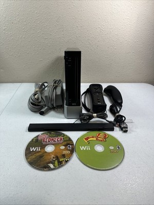 Nintendo Wii RVL-001 Black Console Bundle