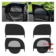4PCS Zipper Car Window Shades for Side Window,Mesh  2pcs Front 2pcs Rear