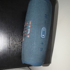 JBL Charge 5 Portable Bluetooth Speaker Blue Fabric Oval Bluetooth Connectivity