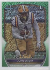 2022 Bowman U Chrome Green Shimmer Refractor 79/99 John Emery Jr #67 1t6s