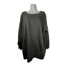 Torrid Black Oversized Long Sleeve Crewneck Sweatshirt Size 3