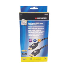 Monster 140051-00 "Just Hook It Up" 12ft High Speed HDMI Cable Ethernet-OBox