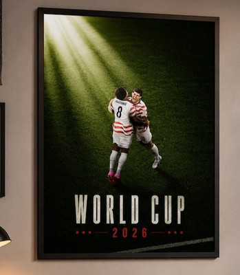 USA Men's National Soccer Team 2026 World Cup Retro Matte Paper Poster