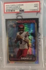 🔥2024 TOPPS CHROME PRISM REFRACTOR #201 JAYDEN DANIELS ROOKIE 🔥PSA 9