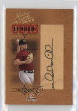 2005 Donruss Leather & Lumber Cuts 47/256 Mark McLemore #LC-163 Auto 10z2