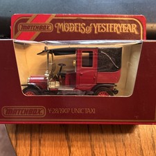 Matchbox Models of Yesteryear #Y28 - 1907 Unic Taxi