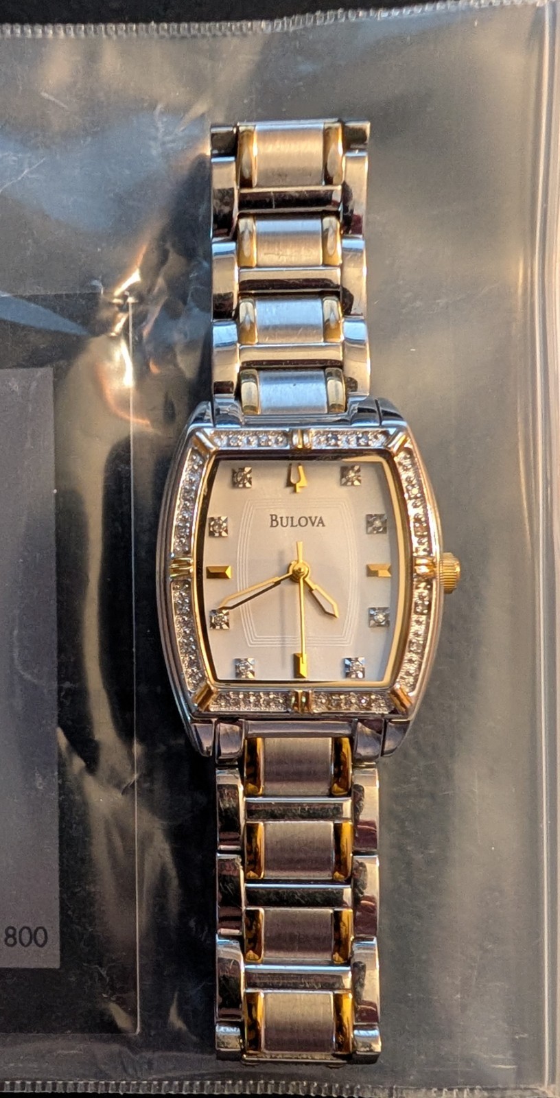 Bulova Two-tone Diamond Accent Stainless Steel Wo… - image 1