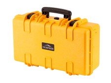 Monoprice Weatherproof Hard Case 22in x 14in x 8in, Yellow W/ Customizable Foam